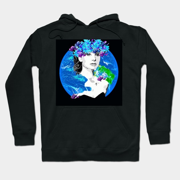 WOMAN EARTH FLOWERS Hoodie by Overthetopsm